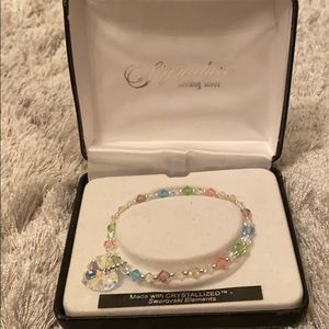 Swarovski Crystal Colored Heart Bracelet